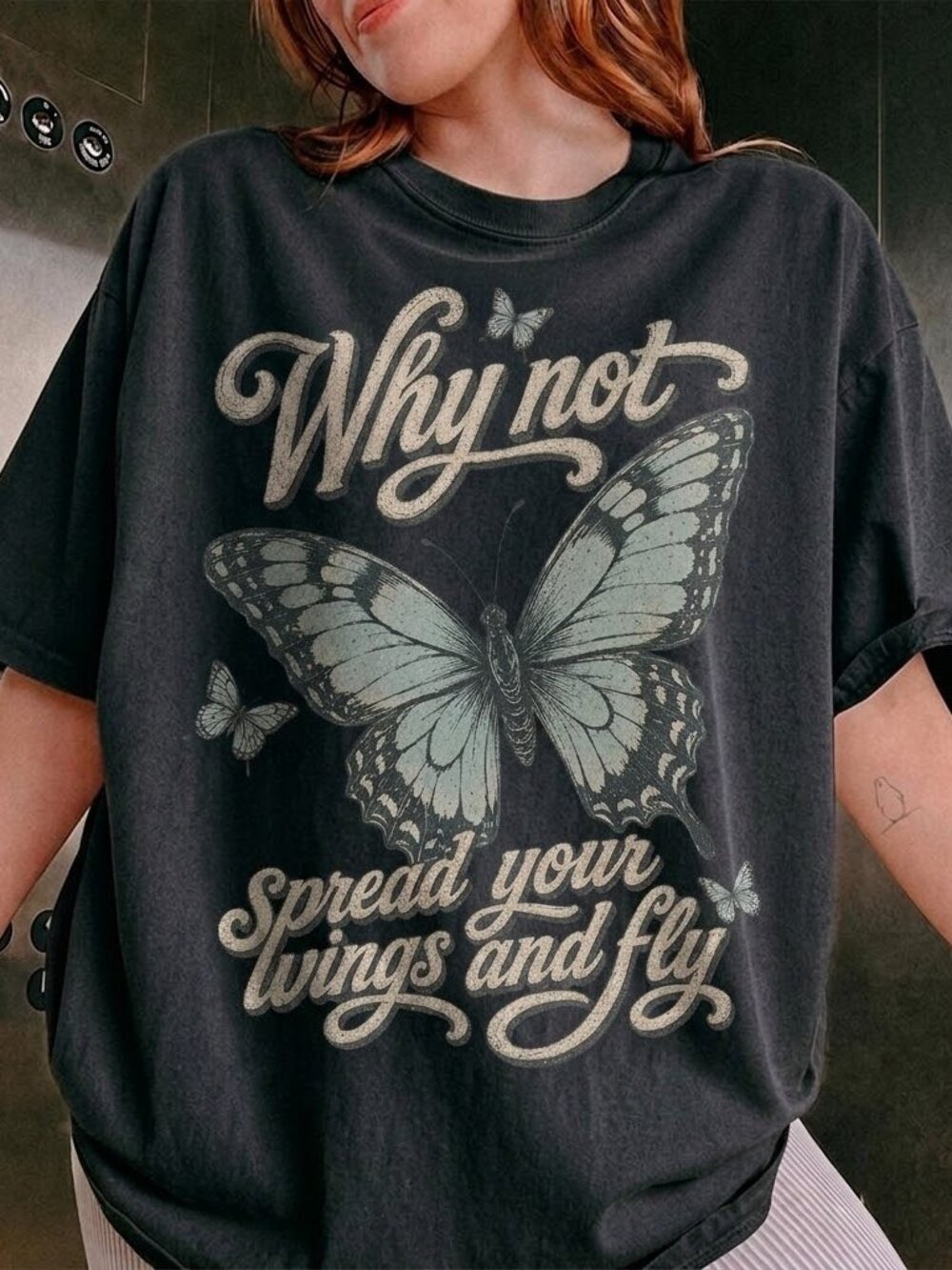Hilary Duff Why Not Tee, Retro Y2K Butterfly Shirt